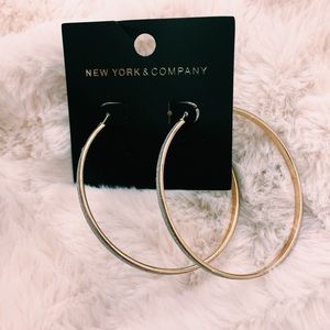 Large hoop earrings